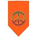 Unconditional Love Rasta Peace Rhinestone Bandana Orange Small UN760784